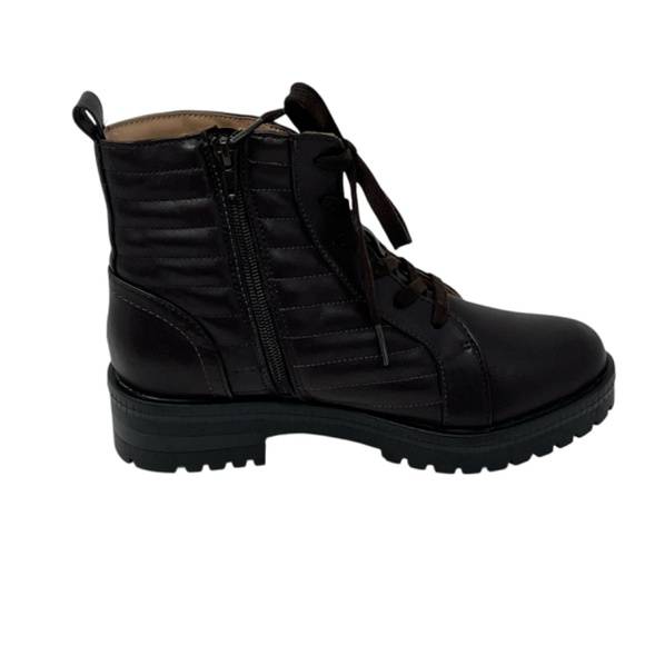 Life Stride In Motion Stormy Combat Faux Leather Lace Up  Ankle Boots Size 6M - Picture 3 of 12